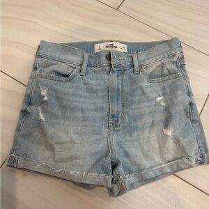 Hollister Women's Light Blue Denim Shorts
